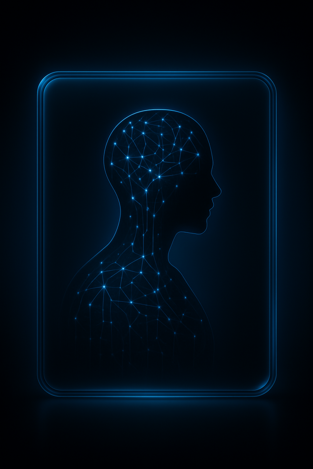 Silhouette of an AI in thought